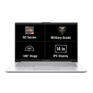 ASUS VivoBook Go 14 E1404FA AMD Ryzen 5 40 16GB LPDDR5 RAM 512GB SSD 14 Inch FHD Cool Silver Laptop